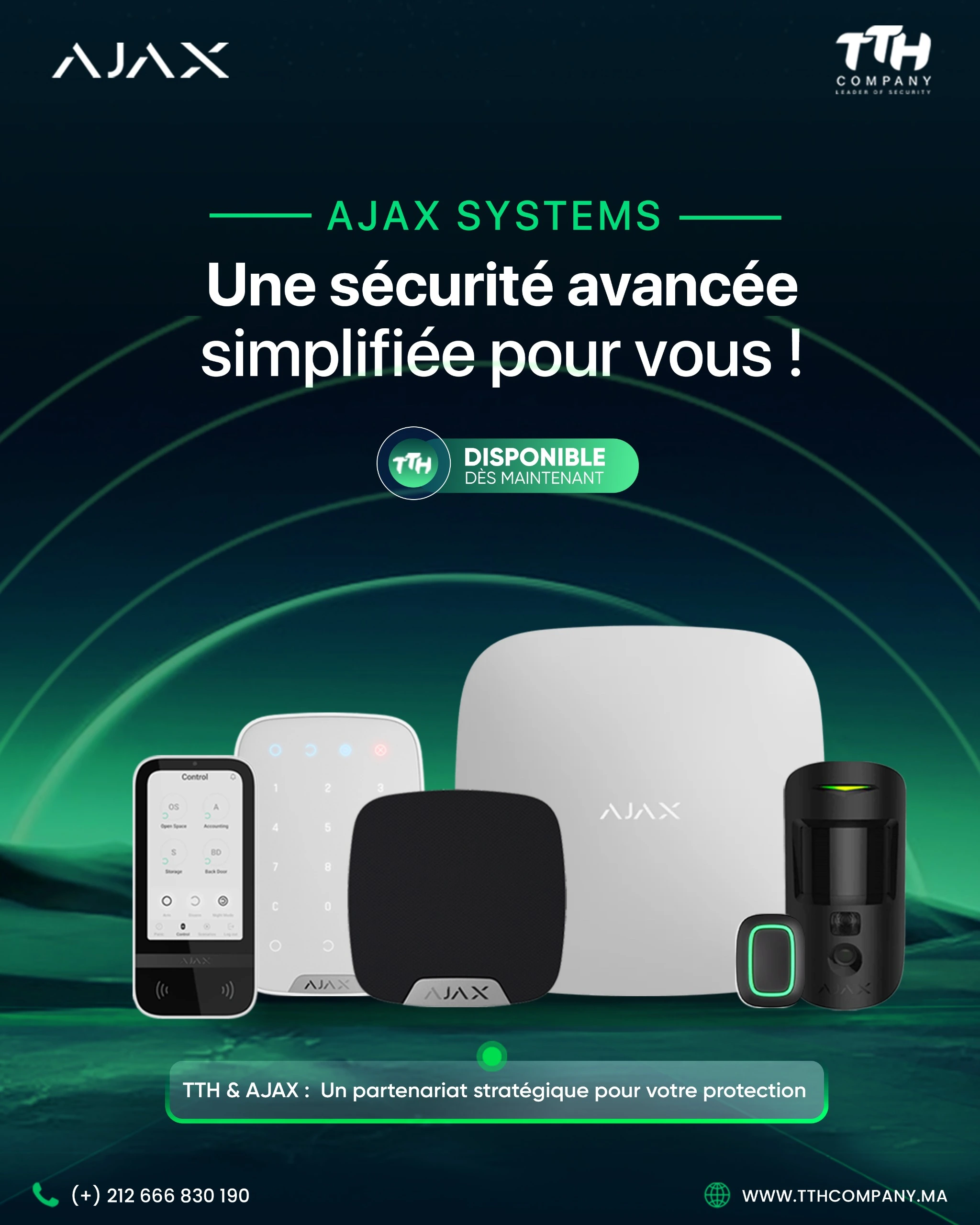 Distributeur système alarme Maroc
