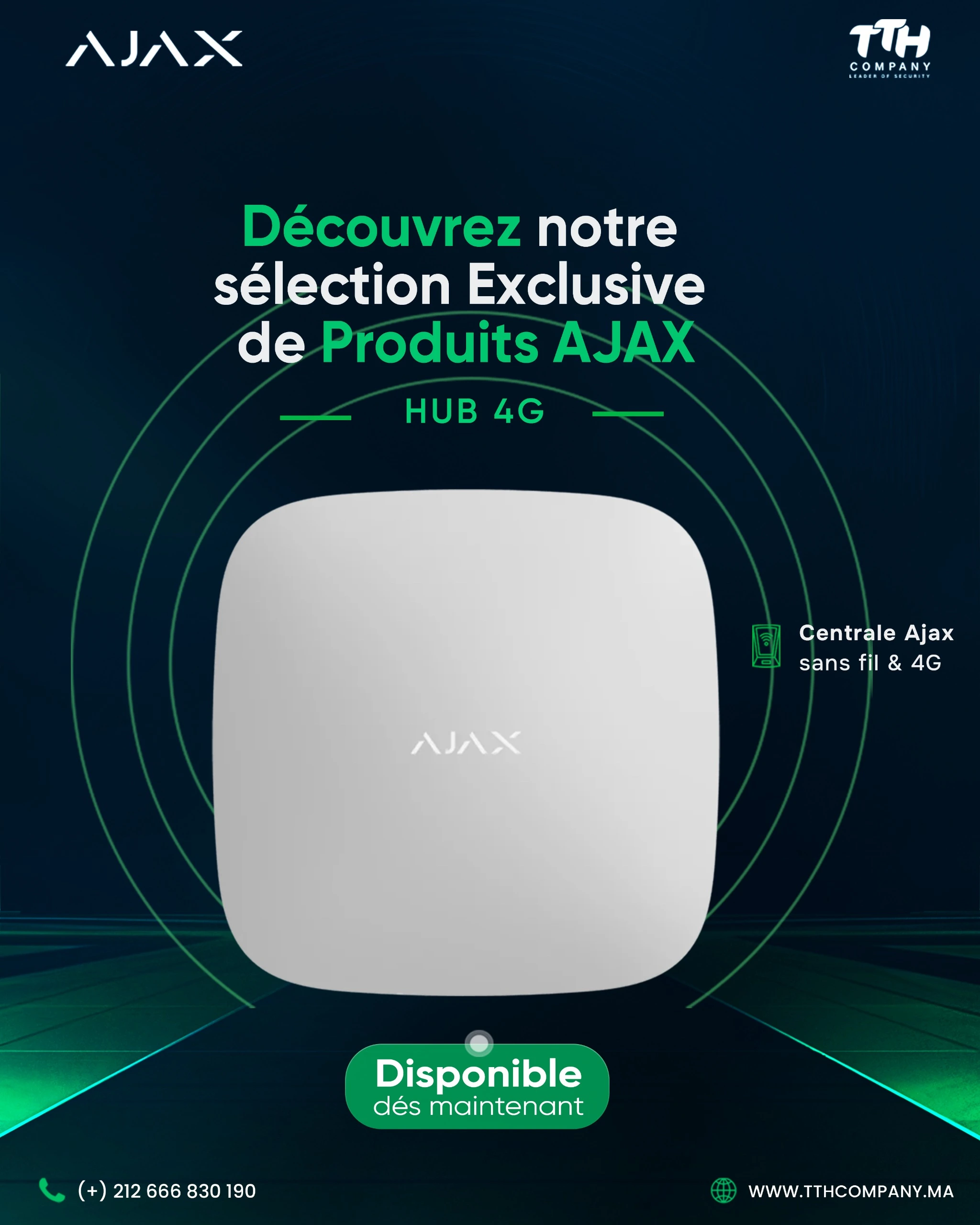 Support technique revendeur Ajax Systems Maroc