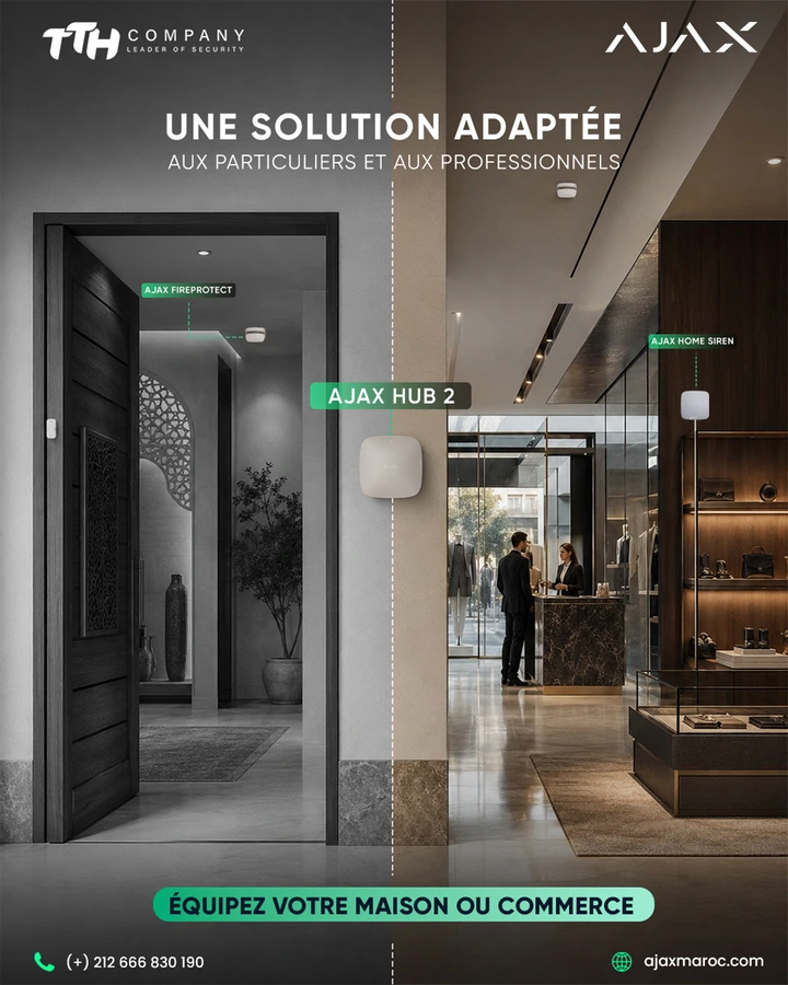 Formation de certification Ajax Systems pour installateurs au Maroc par TTH Company